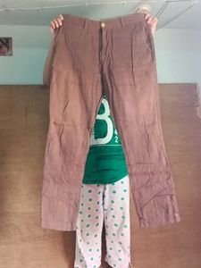 Brown Casual Trousers