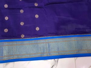 Royal blue Paithani