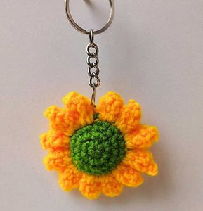 Crochet Sunflower Keychain🌻