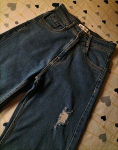 Ripped Wide Leg Jeans
