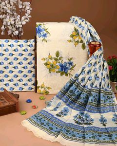 Floral Print Dress Material