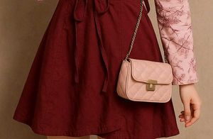 Cute Maroon Lace-Up Mini Dress