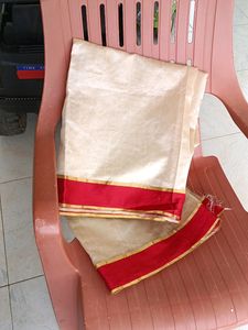 New Cream Saree