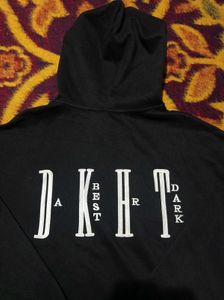 international Black Graphic Hoodie