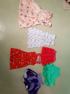 2-3 Years Baby Girl Combo Skirt Nd Gown Donation
