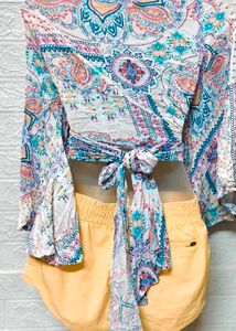 Combo Skirt + Wrap Top Free Size