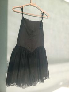 black mini dress