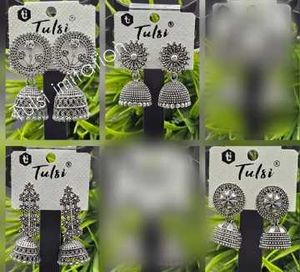 Tulsi Jhumka Earrings