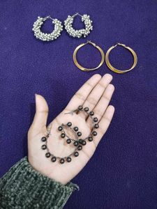 Set of 3 Earring Hoops