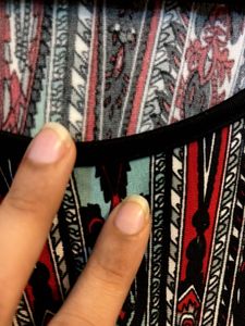 Patterned Sleeve Top