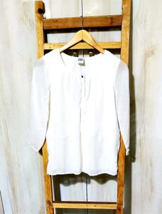 Branded Offwhite Top With Lining Size-32