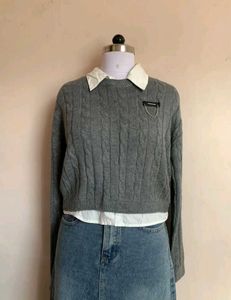 Gray Knit Sweater