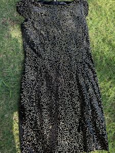 Elegant Black Velvet Dress