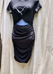 23207. Black Cutout Bodycon Dress