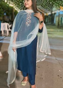 stylist kurti duppatta with bottom