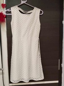 Elegant White Dress with Gold Trim...🫶