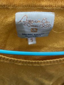 Mustard Knit Pullover Sweater