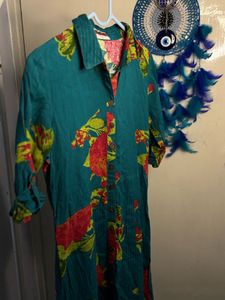 Floral Print Kurta