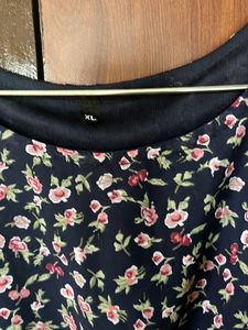 Beautiful Navy Blue Floral Dresses