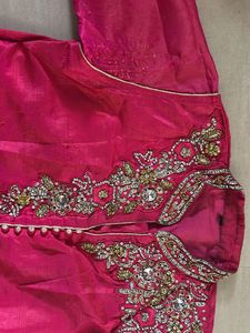 Pink Embellished Kurti