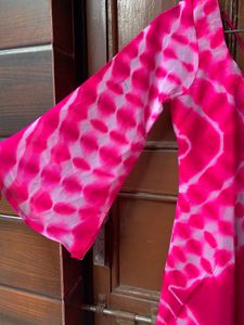 Dye And The Printed Georgette Kurti