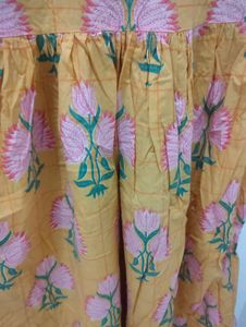 Yellow Floral Print Maxi Dress