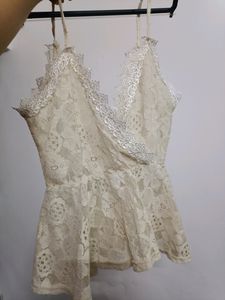 Lace Trim Cami Top