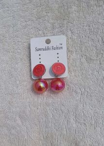 Beautiful Red Rose Floral Dangle Earrings✨❤