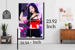 k-pop cristmas Leveling Wall Poster