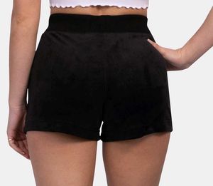 Black Velvet Shorts