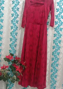 Maroon Maxi Dress