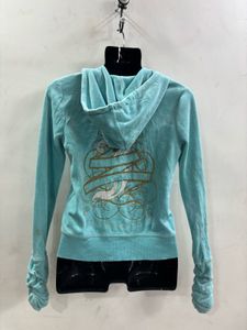 Juicy Couture Aqua Velour Hoodie