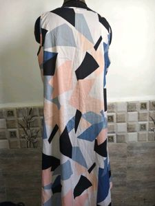 Abstract Print Sleeveless Top L/XL 38-40 in
