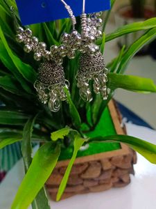 Oxidised Jhumka