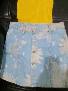 Denim Skirt Only