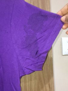 Purple &#39;Happy&#39; Tee