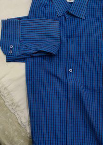Blue Checked Formal Shirt