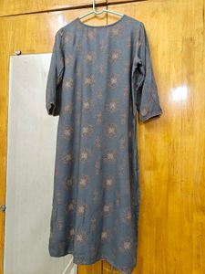 Gray Printed Kurti
