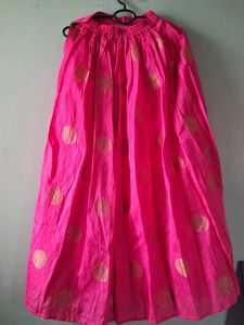 Pink Stiched Ethnic Skirt