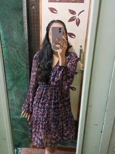 Floral Print Mini Dress