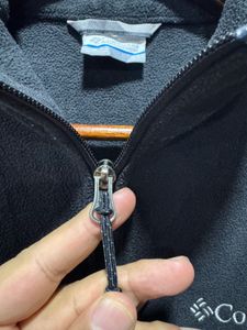 Columbia Unisex Black Long Sleeves Zipup Fleece