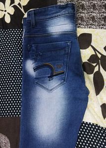 Mens Casual Slim Fit, Navy Blue Jeans