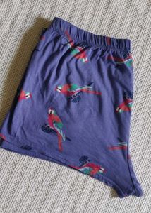 Parrot Print Lounge Shorts