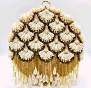 Elegant Beaded Clutch