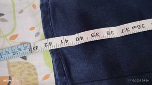 men dark blue denim jeans