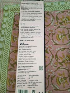 GUBB Hair Straightener - Model GB-650