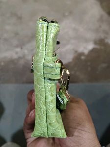 Green Croc Embossed Wallet