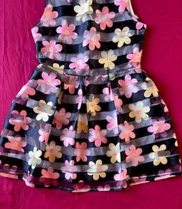 Floral Printed Cute Sleeveless Mini Dress