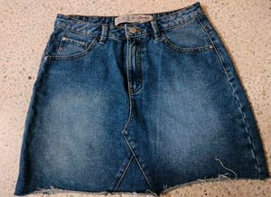 Denim Mini Skirt