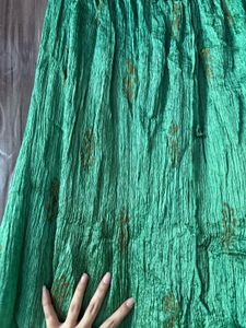 Green Ethnic Skirt